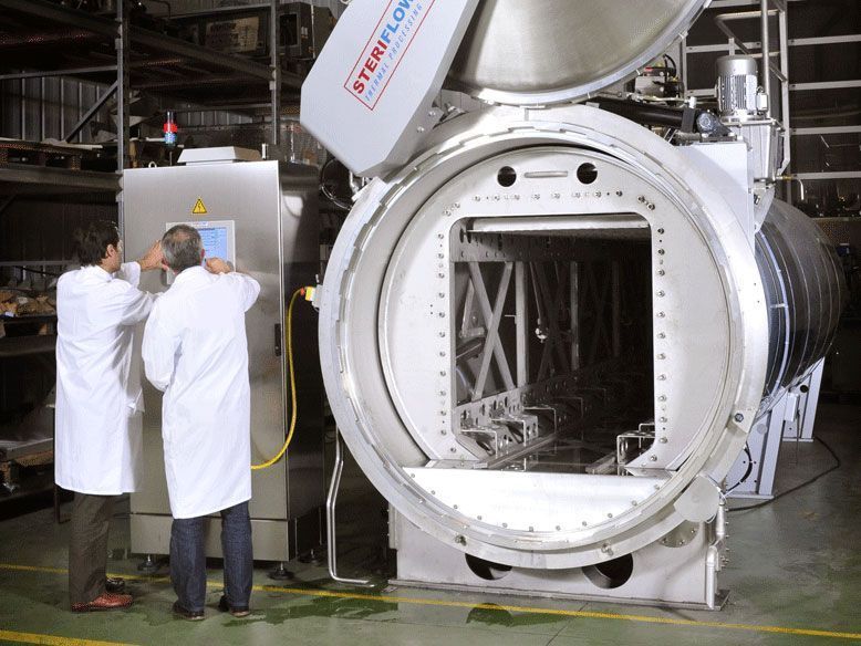 Un autoclave rotatif pour l'industrie agroalimentaire