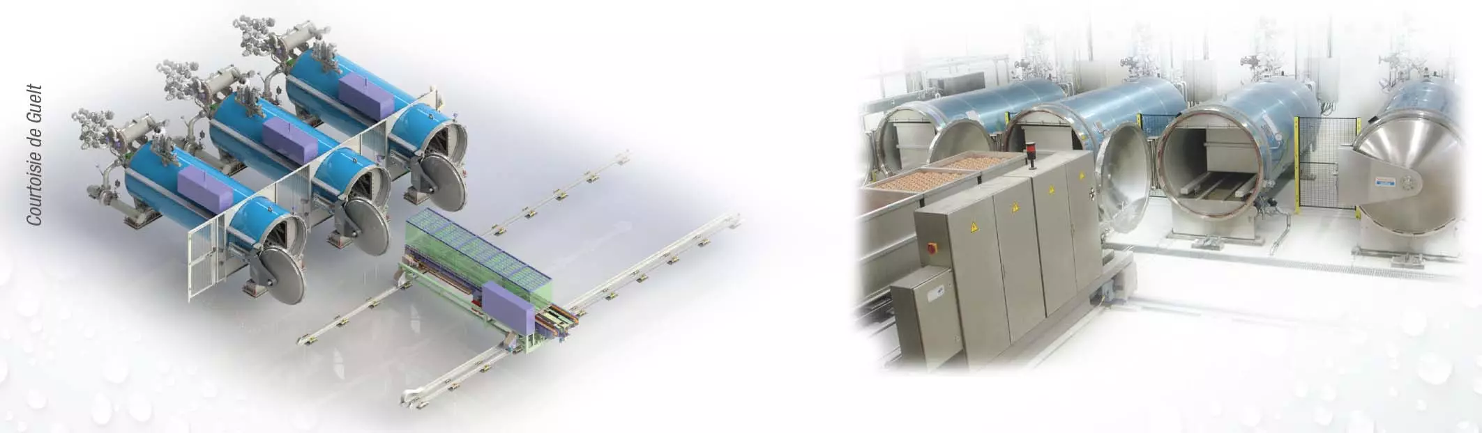 système de navettes automatiques autoclaves