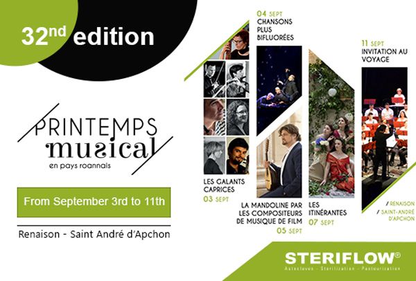 Steriflow partenaire du Printemps Musical en Roannais