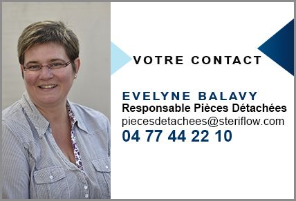 Evelyne Balavy, responsable service Pièces détachées Steriflow