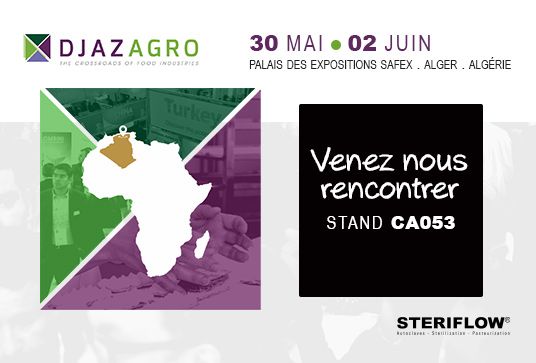 Steriflow sera présent au salon Djazagro du 30 mai au 02 juin