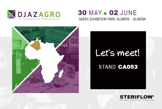 Steriflow will be present at Djazagro from May 30th to June 2nd