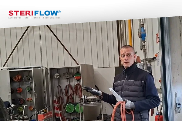 Epreuve hydraulique autoclaves indsutriels Steriflow